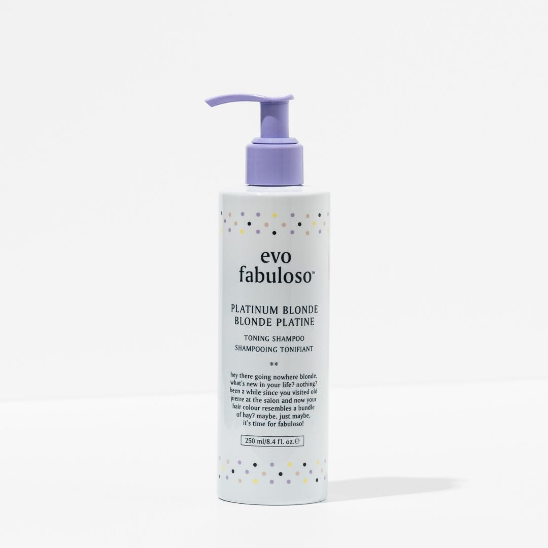 evo fabuloso platinum blonde toning shampoo